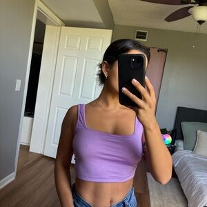Women's Purple Crop Top